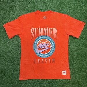 Nike Men's Max90 Basketball Loose Fit T-Shirt Orange  Size Small